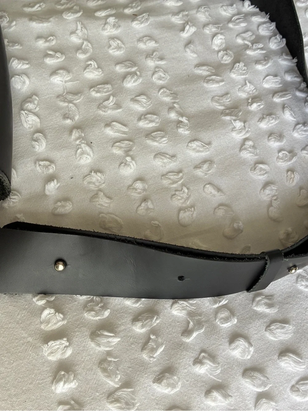 Black Leather Envelope Crossbody Bag - Picture 7 of 11